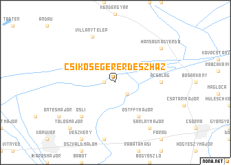 map of Csikós-éger Erdészház