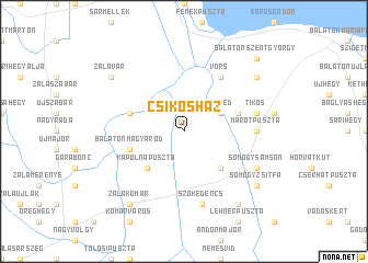 map of Csikósház