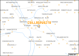 map of Csillagpuszta