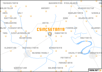 map of Csincsetanya