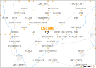 map of Csobád