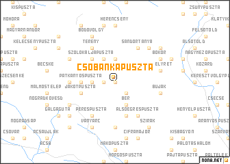 map of Csobánkapuszta