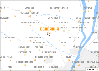 map of Csobánka