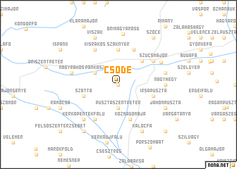 map of Csöde