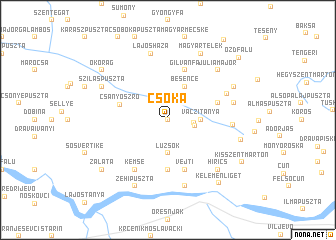 map of Csóka