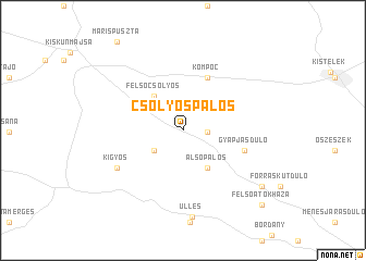 map of Csólyospálos