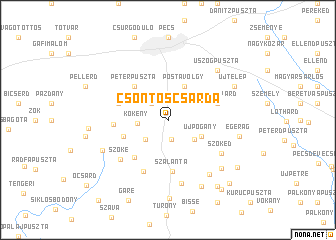 map of Csontoscsárda