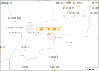 map of Csontoskert