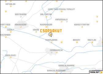 map of Csordakút