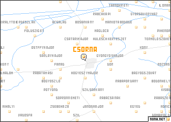 map of Csorna