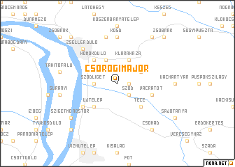 map of Csörögimajor