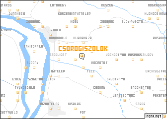 map of Csörögiszőlők