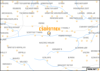 map of Csörötnek