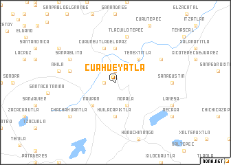 map of Cuahueyatla