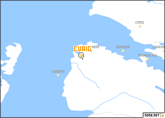map of Cuaig