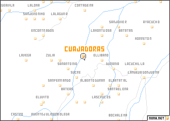 map of Cuajadoras