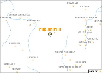 map of Cuajinicuil