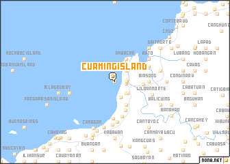 map of Cuaming Island