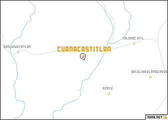 map of Cuanacastitlán