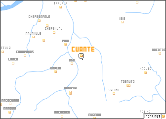 map of Cuante