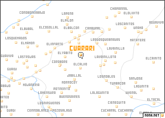 map of Cuararí