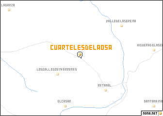 map of Cuarteles de la Osa