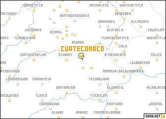 map of Cuatecomaco