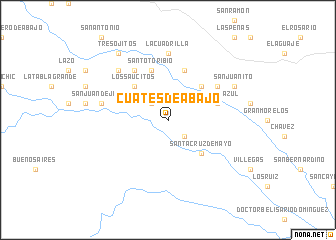 map of Cuates de Abajo