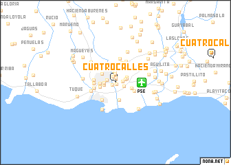 map of Cuatro Calles