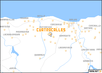 map of Cuatro Calles