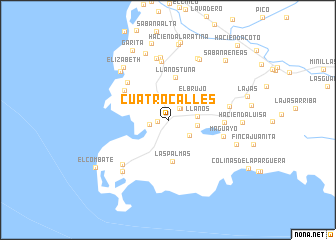 map of Cuatro Calles