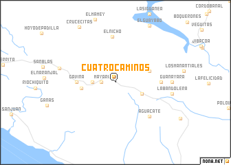 map of Cuatro Caminos