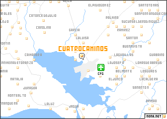 map of Cuatro Caminos