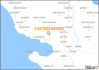 map of Cuatro Caminos