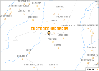 map of Cuatro Compañeros