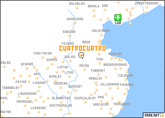 map of Cuatro Cuatro