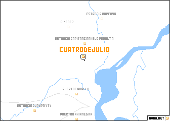 map of Cuatro de Julio