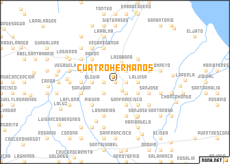 map of Cuatro Hermanos