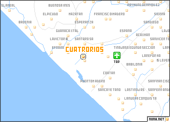 map of Cuatro Ríos
