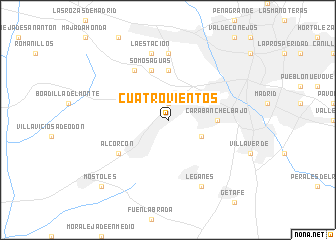 map of Cuatro Vientos