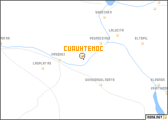 map of Cuauhtémoc