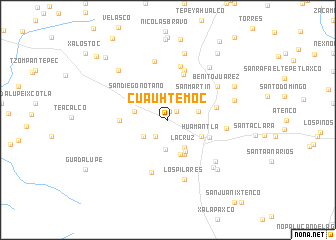 map of Cuauhtémoc