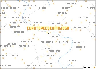 map of Cuautepec de Hinojosa