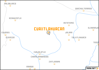 map of Cuaxtlahuacán