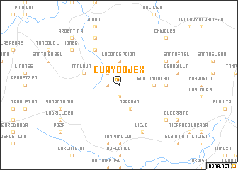 map of Cuayo-Ojex