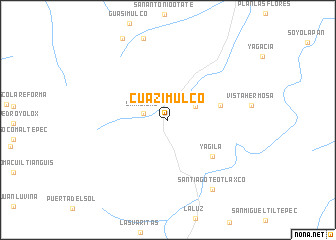 map of Cuazimulco