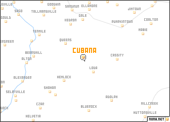 map of Cubana