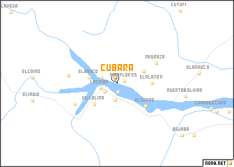 map of Cubará