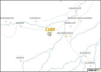 map of Cuba