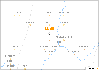 map of Cuba